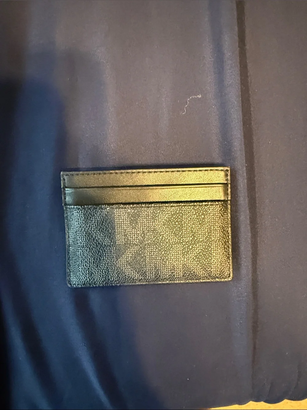 Michael Kors Black Monogram Card Case